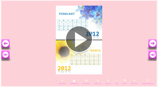 Capture d'écran de Modèle Calendar (Modèles Alpha)